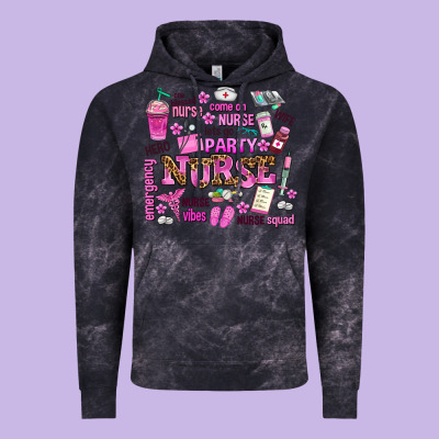 Come On Nurse Lets Go Party Vintage Hoodie Designed By Adodesignshop