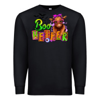 Black Boo Heifer baby Cow Premium Sweatshirt - RanaPortraitStore
