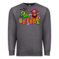 Charcoal Heather Boo Heifer baby Cow Premium Sweatshirt - RanaPortraitStore