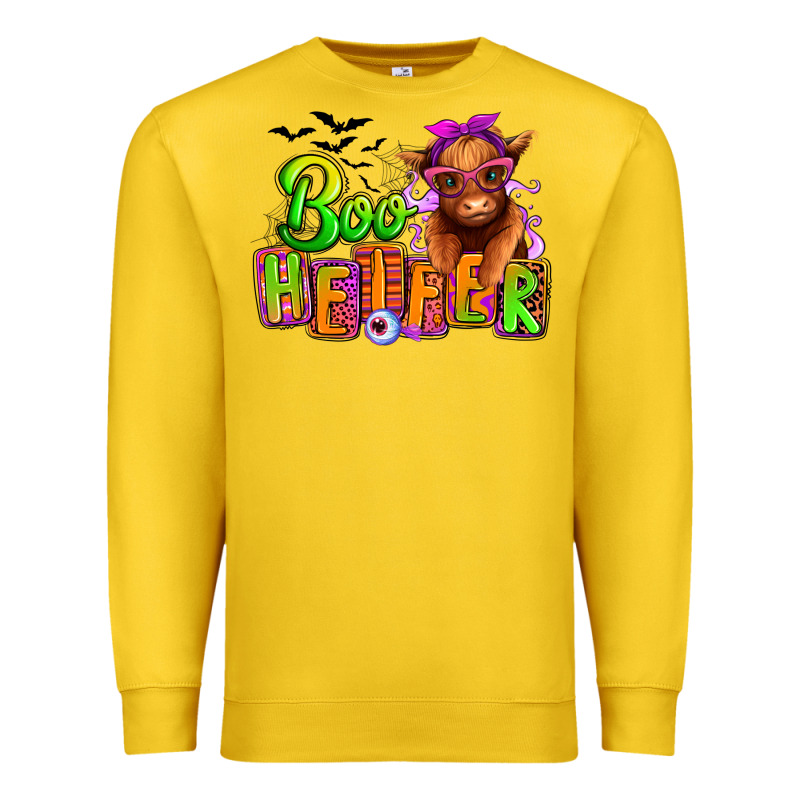 Boo Heifer Baby Cow Premium Sweatshirt by RanaPortraitStore | Teevron