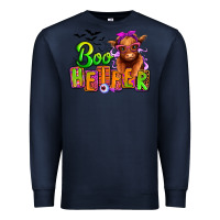 Navy Boo Heifer baby Cow Premium Sweatshirt - RanaPortraitStore