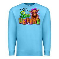Ocean Blue Boo Heifer baby Cow Premium Sweatshirt - RanaPortraitStore