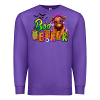 Purple Boo Heifer baby Cow Premium Sweatshirt - RanaPortraitStore