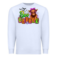 White Boo Heifer baby Cow Premium Sweatshirt - RanaPortraitStore
