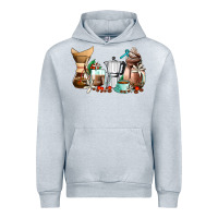 Heather Grey coffee tools coffee cups Urban Hoodie - AdoDesignShop