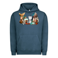 Pigment Midnight Navy coffee tools coffee cups Urban Hoodie - AdoDesignShop