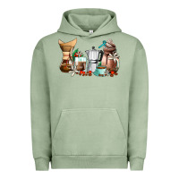 Pigment Oil Green coffee tools coffee cups Urban Hoodie - AdoDesignShop