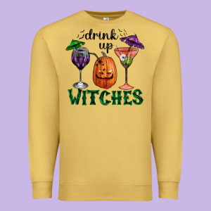 Drink Up Witches Halloween Premium Sweatshirt Designed By Ranaportraitstore