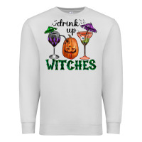 Dove Grey Drink Up Witches Halloween Premium Sweatshirt - RanaPortraitStore
