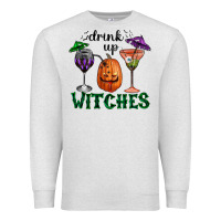 Oatmeal Heather Drink Up Witches Halloween Premium Sweatshirt - RanaPortraitStore