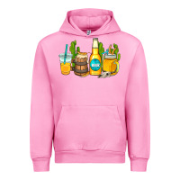 Fuchsia Pink beer coffee cups Urban Hoodie - AdoDesignShop