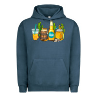 Pigment Midnight Navy beer coffee cups Urban Hoodie - AdoDesignShop