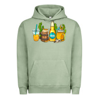 Pigment Oil Green beer coffee cups Urban Hoodie - AdoDesignShop