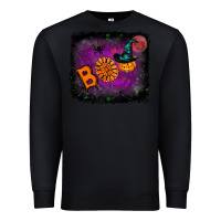 Black Boo Halloween Premium Sweatshirt - RanaPortraitStore