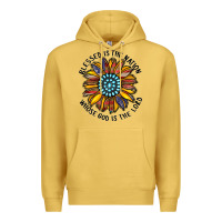 Antique Gold blessed is the nation whose god is the lord Premium Hoodie - CowhideDigitalArt