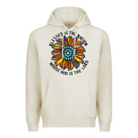Oatmeal Heather blessed is the nation whose god is the lord Premium Hoodie - CowhideDigitalArt