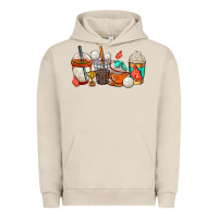 Pigment French Oak volleyball coffee cups Urban Hoodie - AdoDesignShop