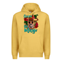 Antique Gold cinco de mayo skull Premium Hoodie - HRA Design Shop