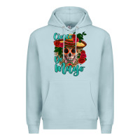 Blue Mist cinco de mayo skull Premium Hoodie - HRA Design Shop