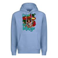 Colony Blue cinco de mayo skull Premium Hoodie - HRA Design Shop