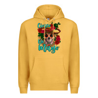Mustard cinco de mayo skull Premium Hoodie - HRA Design Shop