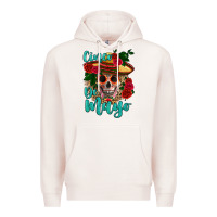 Pale Pink cinco de mayo skull Premium Hoodie - HRA Design Shop