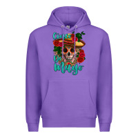 Purple cinco de mayo skull Premium Hoodie - HRA Design Shop
