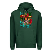 Sports Green cinco de mayo skull Premium Hoodie - HRA Design Shop