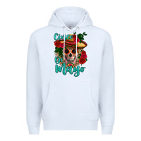 White cinco de mayo skull Premium Hoodie - HRA Design Shop