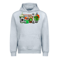 Heather Grey soccer coffee cups Urban Hoodie - AdoDesignShop