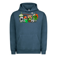 Pigment Midnight Navy soccer coffee cups Urban Hoodie - AdoDesignShop