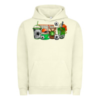 Pigment Pistachio soccer coffee cups Urban Hoodie - AdoDesignShop