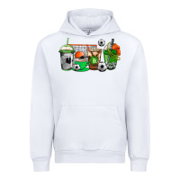 White soccer coffee cups Urban Hoodie - AdoDesignShop