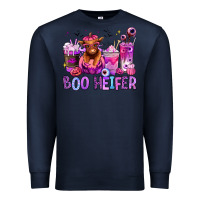 Navy Halloween boo Heifer coffee cups Premium Sweatshirt - RanaPortraitStore
