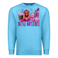 Ocean Blue Halloween boo Heifer coffee cups Premium Sweatshirt - RanaPortraitStore