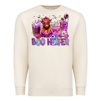 Sandshell Halloween boo Heifer coffee cups Premium Sweatshirt - RanaPortraitStore