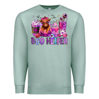 Seafoam Halloween boo Heifer coffee cups Premium Sweatshirt - RanaPortraitStore