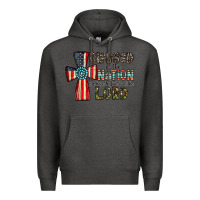 Charcoal Heather blessed İs the nation whose god is the lord Premium Hoodie - CowhideDigitalArt