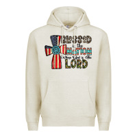 Oatmeal Heather blessed İs the nation whose god is the lord Premium Hoodie - CowhideDigitalArt