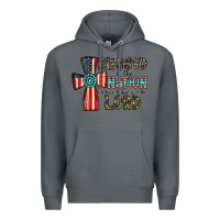 Rock blessed İs the nation whose god is the lord Premium Hoodie - CowhideDigitalArt