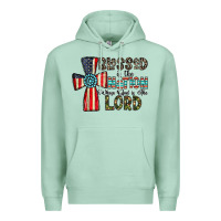 Seafoam blessed İs the nation whose god is the lord Premium Hoodie - CowhideDigitalArt