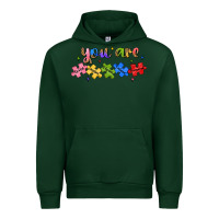 Forest Green you are loved autism Urban Hoodie - JahusDesignShop
