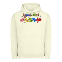 Pigment Pistachio you are loved autism Urban Hoodie - JahusDesignShop