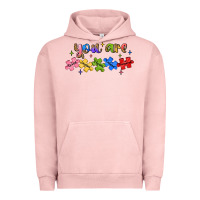 Pigment Salmon you are loved autism Urban Hoodie - JahusDesignShop