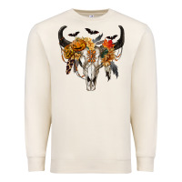 Sandshell Halloween Bull Skull Premium Sweatshirt - RanaPortraitStore