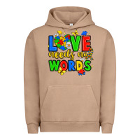 Pigment Burro love needs no words Urban Hoodie - JahusDesignShop