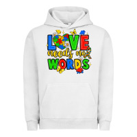 Pigment Lunar Rock love needs no words Urban Hoodie - JahusDesignShop