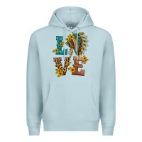 Blue Mist love indian headdress Premium Hoodie - HRA Design Shop