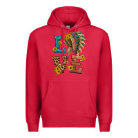 Cardinal love indian headdress Premium Hoodie - HRA Design Shop
