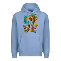 Colony Blue love indian headdress Premium Hoodie - HRA Design Shop